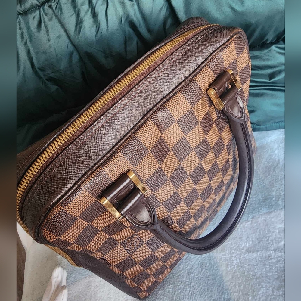 Louis Vuitton Brown Checkered Satchel - Picture 7 of 12
